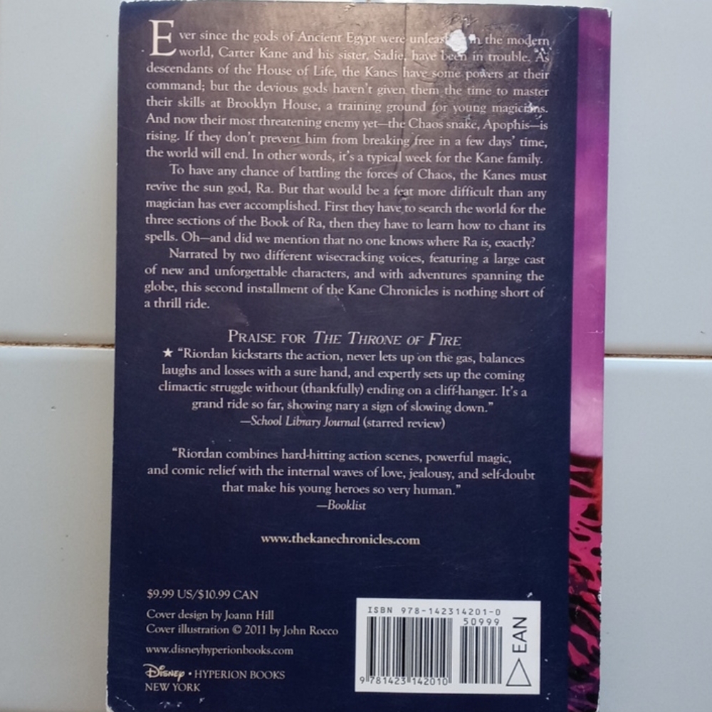 Book - The The Throne of Fire By Rock Riordan - Picture 2 of 3